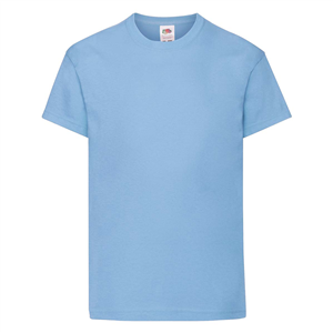 T shirt pubblicitaria da bambino in cotone 145gr Fruit of the Loom KIDS ORIGINAL T 610190 - Blu Cobalto