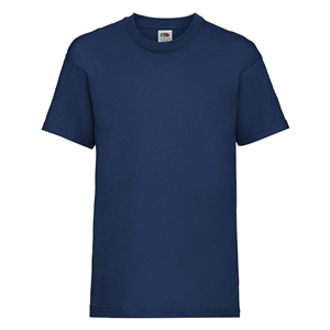T shirt personalizzabile da bambino in cotone 170gr Fruit of the Loom KIDS VALUEWEIGHT T 610330 - Blu Navy