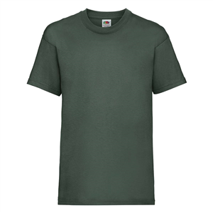 T shirt personalizzabile da bambino in cotone 170gr Fruit of the Loom KIDS VALUEWEIGHT T 610330 - Verde Bottiglia