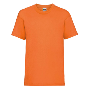 T shirt personalizzabile da bambino in cotone 170gr Fruit of the Loom KIDS VALUEWEIGHT T 610330 - Arancio