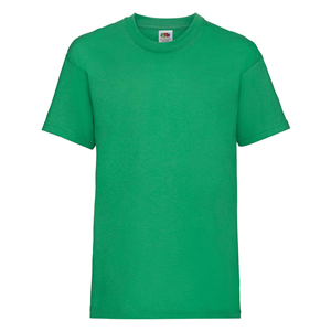 T shirt personalizzabile da bambino in cotone 170gr Fruit of the Loom KIDS VALUEWEIGHT T 610330 - Verde Prato