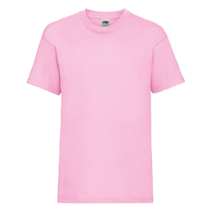 T shirt personalizzabile da bambino in cotone 170gr Fruit of the Loom KIDS VALUEWEIGHT T 610330 - Rosa Pastello
