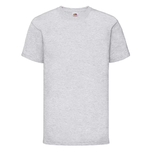T shirt personalizzabile da bambino in cotone 170gr Fruit of the Loom KIDS VALUEWEIGHT T 610330 - Grigio Melange