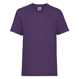 T shirt personalizzabile da bambino in cotone 170gr Fruit of the Loom KIDS VALUEWEIGHT T 610330 - Porpora