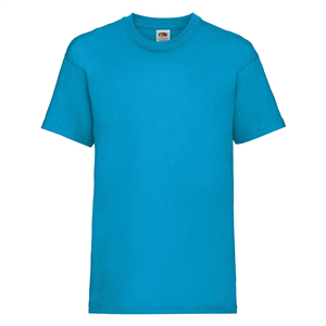 T shirt personalizzabile da bambino in cotone 170gr Fruit of the Loom KIDS VALUEWEIGHT T 610330 - Azzurro