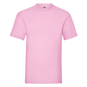 T-shirt personalizzabile uomo in cotone 170gr Fruit of the Loom VALUEWEIGHT T 610360 - Rosa Pastello