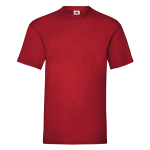 T-shirt personalizzabile uomo in cotone 170gr Fruit of the Loom VALUEWEIGHT T 610360 - Rosso Mattone