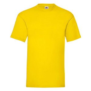 T-shirt personalizzabile uomo in cotone 170gr Fruit of the Loom VALUEWEIGHT T 610360 - Giallo Acceso