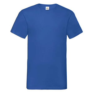 T-shirt personalizzabile uomo in cotone 160gr Fruit of the Loom VALUEWEIGHT V-NECK T 610660 - Royal