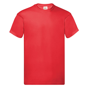 Maglietta personalizzabile uomo in cotone 145gr Fruit of the Loom ORIGINAL T 610820 - Rosso