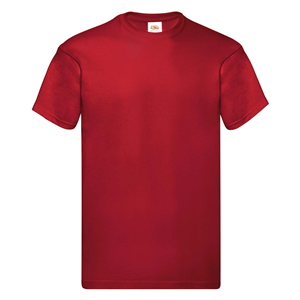 Maglietta personalizzabile uomo in cotone 145gr Fruit of the Loom ORIGINAL T 610820 - Rosso Mattone