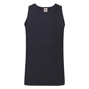 Canotta personalizzata uomo in cotone 160gr Fruit of the Loom VALUEWEIGHT ATHLETIC VEST 610980 - Blu Notte