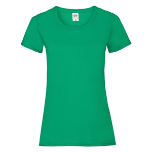T shirt personalizzabile donna in cotone 170gr Fruit of the Loom LADIES VALUEWEIGHT T 613720 - Verde Prato