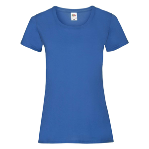 T shirt personalizzabile donna in cotone 170gr Fruit of the Loom LADIES VALUEWEIGHT T 613720 - Royal