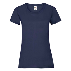 T shirt personalizzabile donna in cotone 170gr Fruit of the Loom LADIES VALUEWEIGHT T 613720 - Blu Notte