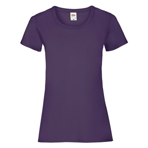 T shirt personalizzabile donna in cotone 170gr Fruit of the Loom LADIES VALUEWEIGHT T 613720 - Porpora