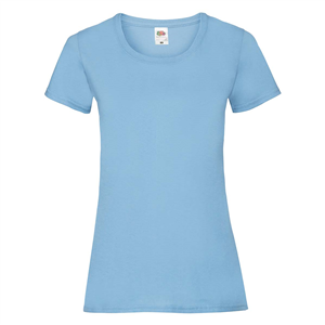 T shirt personalizzabile donna in cotone 170gr Fruit of the Loom LADIES VALUEWEIGHT T 613720 - Blu Cobalto