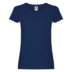T-shirt personalizzata donna in cotone 145gr Fruit of the Loom LADIES ORIGINAL T 614200 - Blu Navy