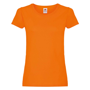 T-shirt personalizzata donna in cotone 145gr Fruit of the Loom LADIES ORIGINAL T 614200 - Arancio