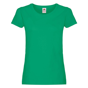 T-shirt personalizzata donna in cotone 145gr Fruit of the Loom LADIES ORIGINAL T 614200 - Verde Prato
