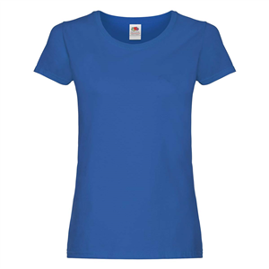 T-shirt personalizzata donna in cotone 145gr Fruit of the Loom LADIES ORIGINAL T 614200 - Royal