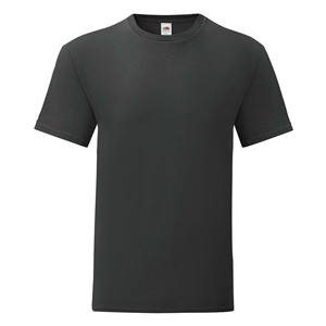T-shirt personalizzabile uomo in cotone 150gr Fruit of the Loom ICONIC 150 T 614300 - Nero