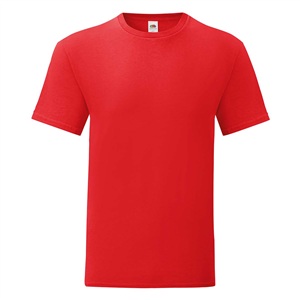 T-shirt personalizzabile uomo in cotone 150gr Fruit of the Loom ICONIC 150 T 614300 - Rosso