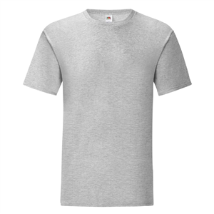 T-shirt personalizzabile uomo in cotone 150gr Fruit of the Loom ICONIC 150 T 614300 - Grigio Melange