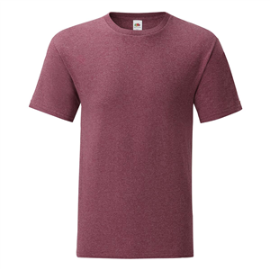 T-shirt personalizzabile uomo in cotone 150gr Fruit of the Loom ICONIC 150 T 614300 - Bordeaux mèlange