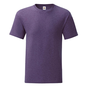 T-shirt personalizzabile uomo in cotone 150gr Fruit of the Loom ICONIC 150 T 614300 - Viola mèlange
