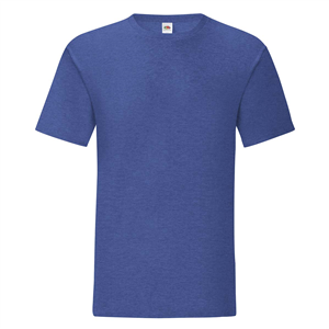 T-shirt personalizzabile uomo in cotone 150gr Fruit of the Loom ICONIC 150 T 614300 - Royal mèlange retrò