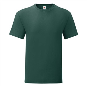 T-shirt personalizzabile uomo in cotone 150gr Fruit of the Loom ICONIC 150 T 614300 - Verde Foresta
