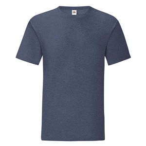 T-shirt personalizzabile uomo in cotone 150gr Fruit of the Loom ICONIC 150 T 614300 - Blu Navy mèlange vintage