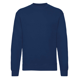 Felpa pubblicitaria da uomo girocollo in policotone 280gr Fruit of the Loom CLASSIC SET-IN SWEAT 622020 - Blu Navy