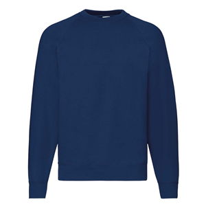 Felpa personalizzata da uomo girocollo maniche raglan in policotone 280gr Fruit of the Loom CLASSIC RAGLAN SWEAT 622160 - Blu Navy