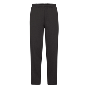 Pantaloni sport Fruit of the Loom CLASSIC OPEN HEM JOG PANTS 640320 - Nero