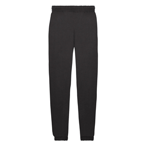 Pantaloni sport Fruit of the Loom KIDS CLASSIC ELASTICATED CUFF JOG PANTS 640510 - Nero