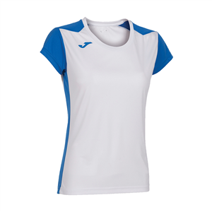 T-shirt allenamento Joma RECORD II 901398 - Bianco - Blu Royal