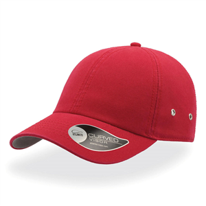 Cappellino personalizzato in cotone Atlantis ACTION ACTI - Rosso