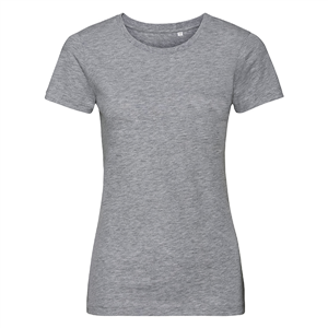 T-shirt personalizzabile da donna in cotone organico 160 gr Russell BAS108F - Oxford Chiaro