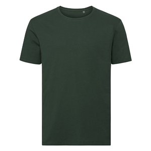T shirt personalizzata uomo in cotone organico 160 gr Russell BAS108M - Verde Bottiglia