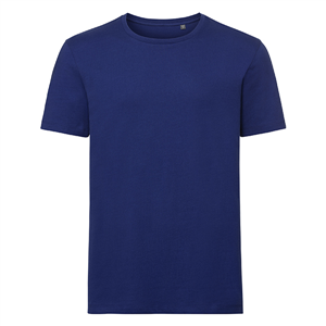 T shirt personalizzata uomo in cotone organico 160 gr Russell BAS108M - Blu Royal