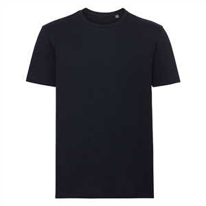 T shirt personalizzata uomo in cotone organico 160 gr Russell BAS108M - French Navy