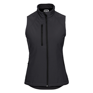 Gilet soft shell a tre strati donna RUSSELL BAS141F - Nero