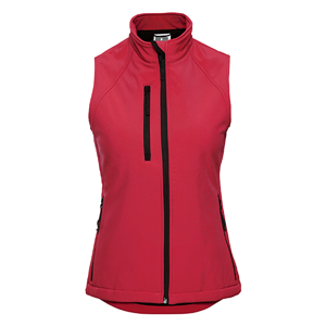 Gilet soft shell a tre strati donna RUSSELL BAS141F - Rosso