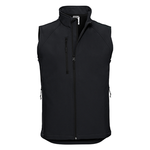 Gilet soft shell uomo RUSSELL BAS141M - Nero