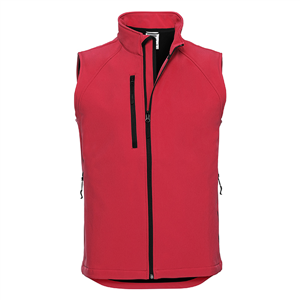 Gilet soft shell uomo RUSSELL BAS141M - Rosso
