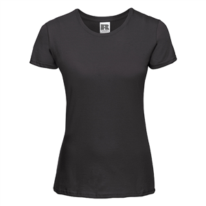 Maglietta personalizzata donna slim fit in cotone 145 gr Russell SLIM BAS155F - Nero