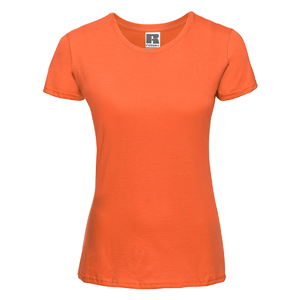 Maglietta personalizzata donna slim fit in cotone 145 gr Russell SLIM BAS155F - Arancio