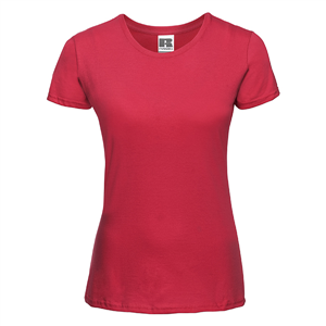 Maglietta personalizzata donna slim fit in cotone 145 gr Russell SLIM BAS155F - Rosso